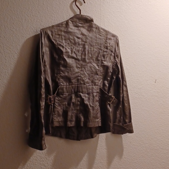 NWOT Armani collezioni taupe jacket sz 40 - Picture 6 of 8